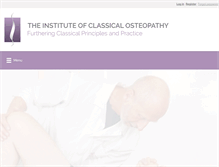 Tablet Screenshot of classical-osteopathy.org
